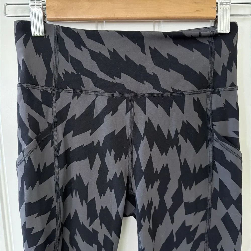 Lululemon Wunder Train High-Rise pants yoga workout black gray Size4